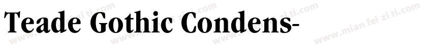 Teade Gothic Condens字体转换
